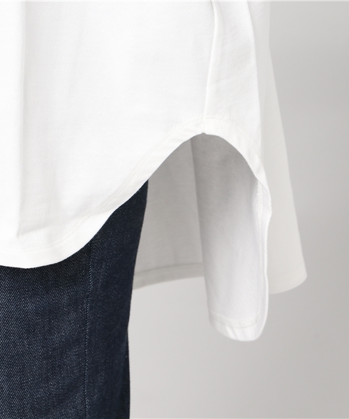 t.yamai paris（ティ　ヤマイ　パリ）の「[T.yamai.paris]Derave Jersey（Tシャツ/カットソー・レディース・ホワイト/ベージュ・MEDIUM/SMALL）」の9枚目の写真