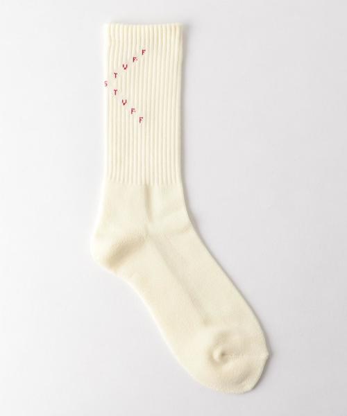 F-LAGSTUF-F（フラグスタフ）の「＜F-LAGSTUF-F＞ CROSS LOGO SOX/ソックス ◆（ソックス/靴下・メンズ・オレンジ/ブラック/ホワイト/ライム・FREE）」の2枚目の写真