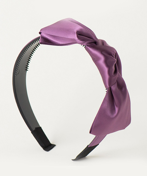 Catherine Cottage（キャサリンコテージ）の「サテンリボンカチューシャ（カチューシャ・キッズ・ブラウン/ブラック/ブルー/ピンク/ゴールド/パープル/ネイビー/レッド・18/19）」の5枚目の写真