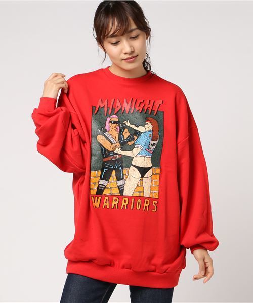 PUNYUS（プニュズ）の「MIDNIGHTスウェット（スウェット・レディース・ホワイト/ブラック/レッド・3/4）」の3枚目の写真