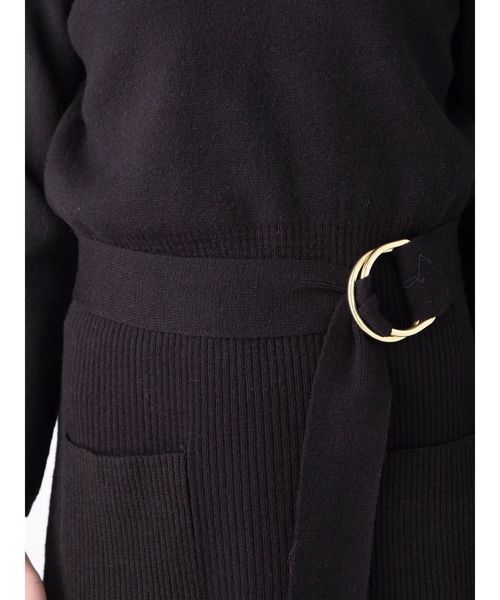 dazzlin（ダズリン）の「ベルト付ニットロングワンピース（ワンピース