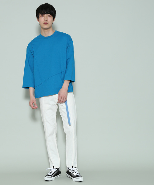 JUNRED（ジュンレッド）の「変形カノコピンタックカットソー（Tシャツ/カットソー・メンズ・ピンク系その他2/ホワイト/ブルー・L/S/M）」の10枚目の写真