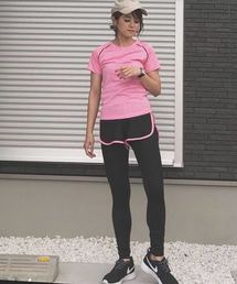 lea | 【2点セット】半袖スポーツウエアボトムセット/ヨガウエア レギンス(ジャージ)