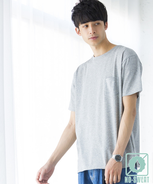 WEGO（ウィゴー）の「WEGO/USAコットンクルーネックカットソー（Tシャツ/カットソー・メンズ・ロイヤルブルー/ライトピンク/カーキ/ホワイト/杢グレー/ブラック/サックスブルー/ネイビー/ワイン/ダークグリーン・LARGE/MEDIUM/SMALL/X-LARGE）」の4枚目の写真