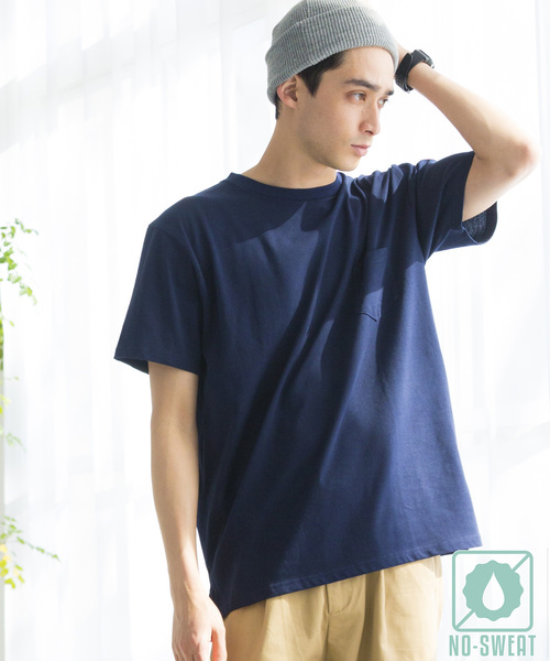 WEGO（ウィゴー）の「WEGO/USAコットンクルーネックカットソー（Tシャツ/カットソー・メンズ・ロイヤルブルー/ライトピンク/カーキ/ホワイト/杢グレー/ブラック/サックスブルー/ネイビー/ワイン/ダークグリーン・LARGE/MEDIUM/SMALL/X-LARGE）」の7枚目の写真