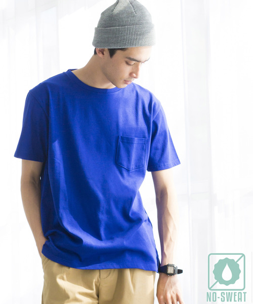 WEGO（ウィゴー）の「WEGO/USAコットンクルーネックカットソー（Tシャツ/カットソー・メンズ・ロイヤルブルー/ライトピンク/カーキ/ホワイト/杢グレー/ブラック/サックスブルー/ネイビー/ワイン/ダークグリーン・LARGE/MEDIUM/SMALL/X-LARGE）」の9枚目の写真