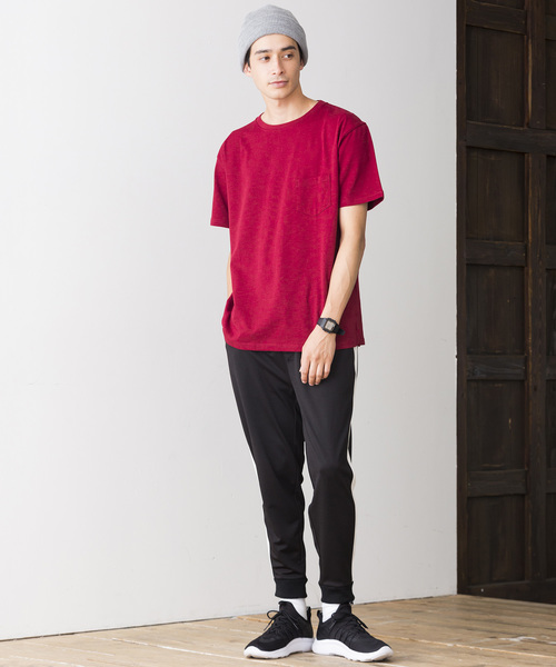 WEGO（ウィゴー）の「WEGO/USAコットンクルーネックカットソー（Tシャツ/カットソー・メンズ・ロイヤルブルー/ライトピンク/カーキ/ホワイト/杢グレー/ブラック/サックスブルー/ネイビー/ワイン/ダークグリーン・LARGE/MEDIUM/SMALL/X-LARGE）」の19枚目の写真