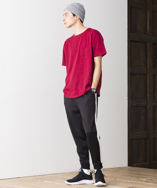 WEGO（ウィゴー）の「WEGO/USAコットンクルーネックカットソー（Tシャツ/カットソー・メンズ・ロイヤルブルー/ライトピンク/カーキ/ホワイト/杢グレー/ブラック/サックスブルー/ネイビー/ワイン/ダークグリーン・LARGE/MEDIUM/SMALL/X-LARGE）」の20枚目の写真