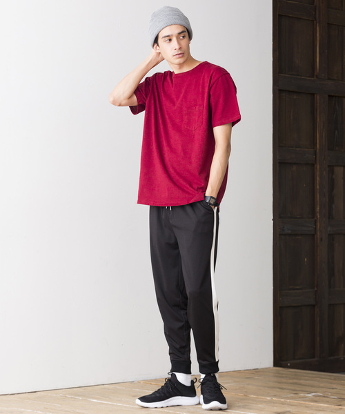 WEGO（ウィゴー）の「WEGO/USAコットンクルーネックカットソー（Tシャツ/カットソー・メンズ・ロイヤルブルー/ライトピンク/カーキ/ホワイト/杢グレー/ブラック/サックスブルー/ネイビー/ワイン/ダークグリーン・LARGE/MEDIUM/SMALL/X-LARGE）」の21枚目の写真