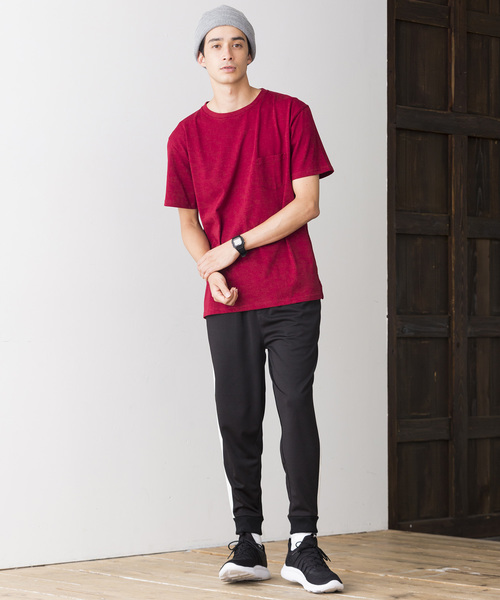 WEGO（ウィゴー）の「WEGO/USAコットンクルーネックカットソー（Tシャツ/カットソー・メンズ・ロイヤルブルー/ライトピンク/カーキ/ホワイト/杢グレー/ブラック/サックスブルー/ネイビー/ワイン/ダークグリーン・LARGE/MEDIUM/SMALL/X-LARGE）」の22枚目の写真