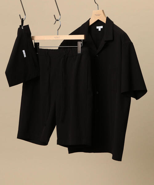 BEAUTY&YOUTH UNITED ARROWS（ビューティーアンドユースユナイテッドアローズ）の「by ストレッチ セットアップ/シャツ＆ショーツ ◆（シャツ/ブラウス・メンズ・ライトグレー/ブラック/オリーブ・MEDIUM/SMALL/X-LARGE/LARGE）」の2枚目の写真