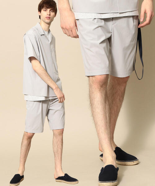 BEAUTY&YOUTH UNITED ARROWS（ビューティーアンドユースユナイテッドアローズ）の「by ストレッチ セットアップ/シャツ＆ショーツ ◆（シャツ/ブラウス・メンズ・ライトグレー/ブラック/オリーブ・MEDIUM/SMALL/X-LARGE/LARGE）」の19枚目の写真