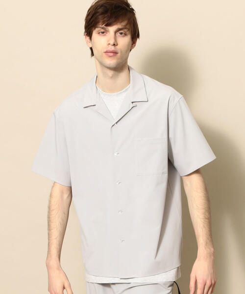 BEAUTY&YOUTH UNITED ARROWS（ビューティーアンドユースユナイテッドアローズ）の「by ストレッチ セットアップ/シャツ＆ショーツ ◆（シャツ/ブラウス・メンズ・ライトグレー/ブラック/オリーブ・MEDIUM/SMALL/X-LARGE/LARGE）」の20枚目の写真