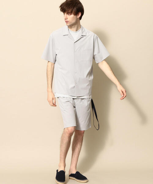 BEAUTY&YOUTH UNITED ARROWS（ビューティーアンドユースユナイテッドアローズ）の「by ストレッチ セットアップ/シャツ＆ショーツ ◆（シャツ/ブラウス・メンズ・ライトグレー/ブラック/オリーブ・MEDIUM/SMALL/X-LARGE/LARGE）」の11枚目の写真