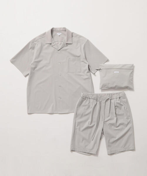 BEAUTY&YOUTH UNITED ARROWS（ビューティーアンドユースユナイテッドアローズ）の「by ストレッチ セットアップ/シャツ＆ショーツ ◆（シャツ/ブラウス・メンズ・ライトグレー/ブラック/オリーブ・MEDIUM/SMALL/X-LARGE/LARGE）」の12枚目の写真