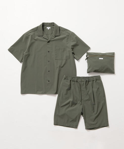 BEAUTY&YOUTH UNITED ARROWS（ビューティーアンドユースユナイテッドアローズ）の「by ストレッチ セットアップ/シャツ＆ショーツ ◆（シャツ/ブラウス・メンズ・ライトグレー/ブラック/オリーブ・MEDIUM/SMALL/X-LARGE/LARGE）」の7枚目の写真