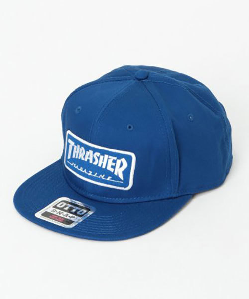 THRASHER（スラッシャー）の「THRASHER スラッシャー ワッペンキャップ（キャップ・メンズ・ブラック/レッド/ブルー・フリー）」の2枚目の写真