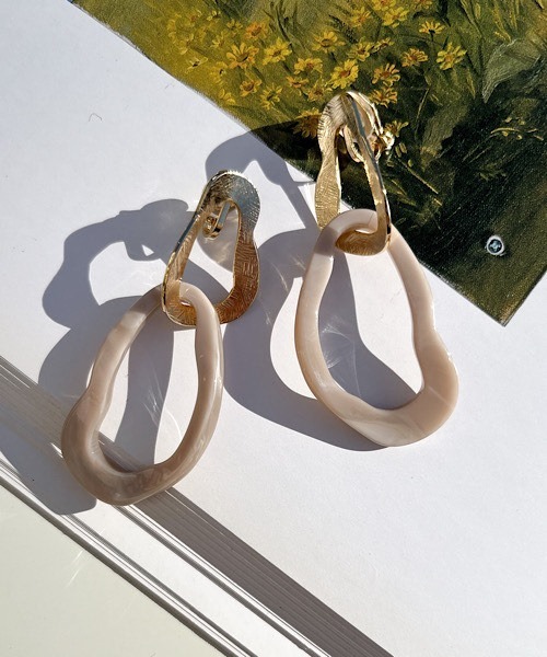 tone(トーン)の「【KuKuLu TOKYO】変形Wフープイヤリング(イヤリング・レディース・ブラック/クリア/パープル系その他/レッド系その他/ブルー系その他/グリーン系その他/ブラウン系その他/グレー/ブラウン・FREE)」の18枚目の写真