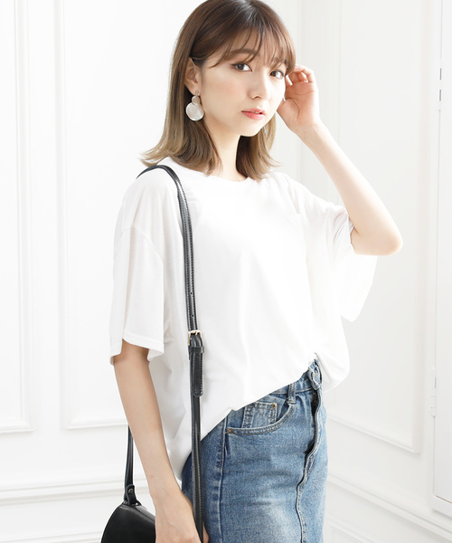 Girly Doll(ガーリードール)の「シンプルポケットTシャツ(Tシャツ/カットソー・レディース・オフホワイト/ブラック/イエロー/グレー/カーキ/ホワイト系その他2/ブラック系その他2/イエロー系その他2/グレー系その他2/グリーン系その他2・FREE)」の17枚目の写真