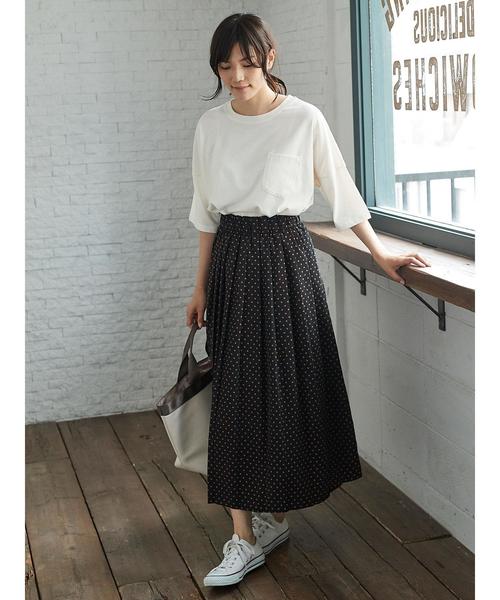 AMERICAN HOLIC(アメリカンホリック)の「・ハイウエストロングプリーツスカート(スカート・レディース・ブラック/ベージュ/ネイビー・FREE)」の11枚目の写真