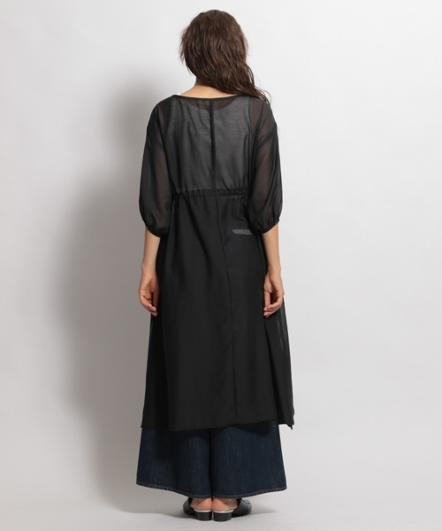 niko and...(ニコアンド)の「トランスパラントワンピース(ワンピース・レディース・ブラック/ピンク・MEDIUM/LARGE)」の8枚目の写真