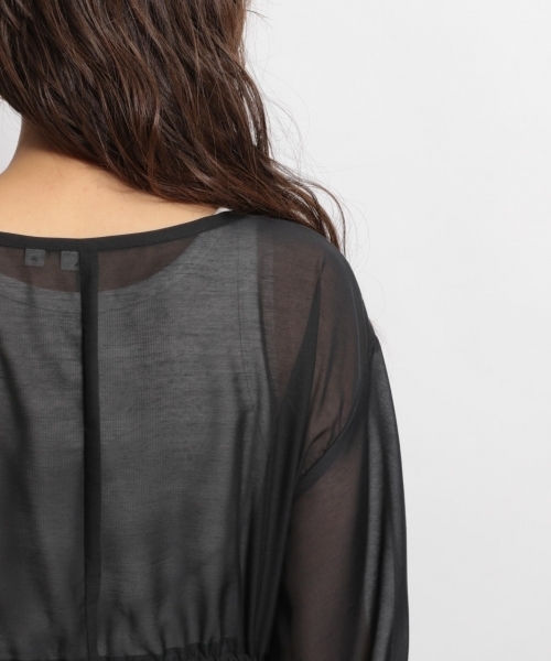 niko and...(ニコアンド)の「トランスパラントワンピース(ワンピース・レディース・ブラック/ピンク・MEDIUM/LARGE)」の13枚目の写真