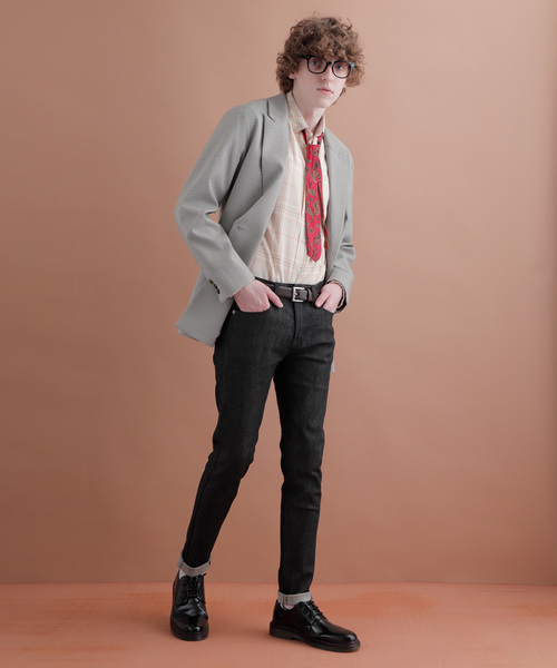 EMMA CLOTHES（エマクローズ）の「ハイストレッチスキニーデニムパンツ（デニムパンツ・メンズ・ブラック/インディゴブルー/ブルー系その他・S/M/L）」の5枚目の写真