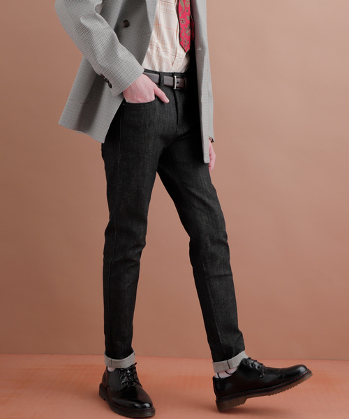 EMMA CLOTHES（エマクローズ）の「ハイストレッチスキニーデニムパンツ（デニムパンツ・メンズ・ブラック/インディゴブルー/ブルー系その他・S/M/L）」の4枚目の写真