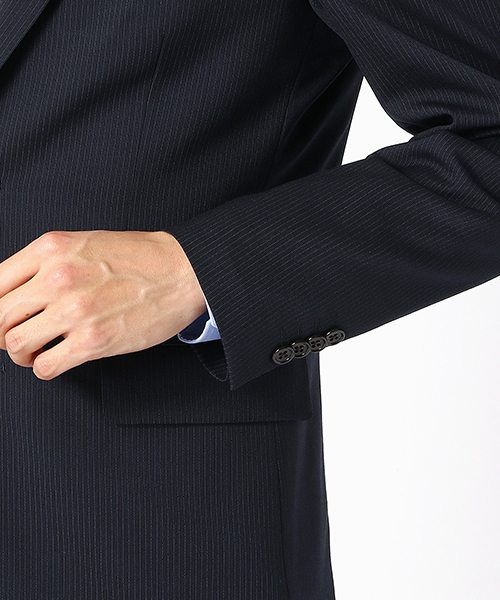 COMME CA ISM（コムサイズム）の「《セットアップ対応》ピンストライプ　ジャケット（スーツジャケット・メンズ・ネイビー・LARGE/MEDIUM/SMALL/X-LARGE/X-SMALL）」の13枚目の写真
