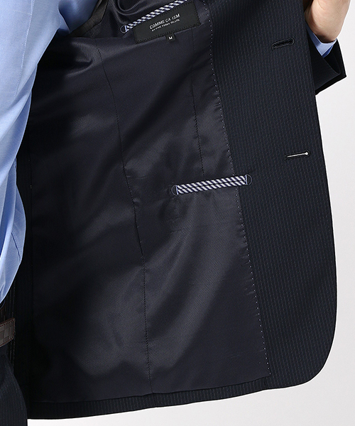 COMME CA ISM（コムサイズム）の「《セットアップ対応》ピンストライプ　ジャケット（スーツジャケット・メンズ・ネイビー・LARGE/MEDIUM/SMALL/X-LARGE/X-SMALL）」の8枚目の写真