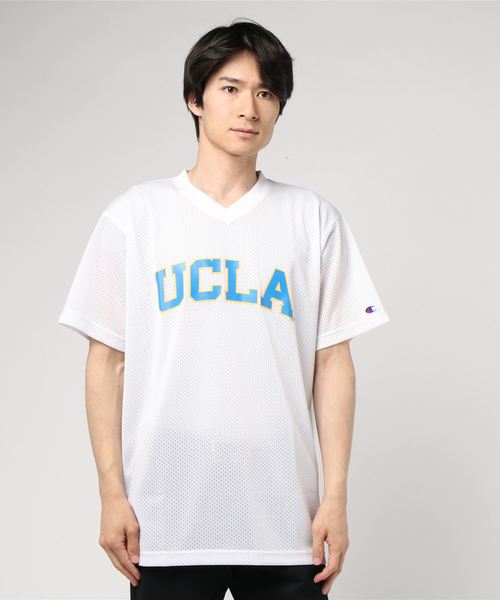 Champion(チャンピオン)の「【Champion/チャンピオン】メンズ UCLA プラクティスメッシュシャツ(Tシャツ/カットソー・メンズ・ネイビー/ブラック/ホワイト・MEDIUM/SMALL/X-LARGE/LARGE)」の1枚目の写真