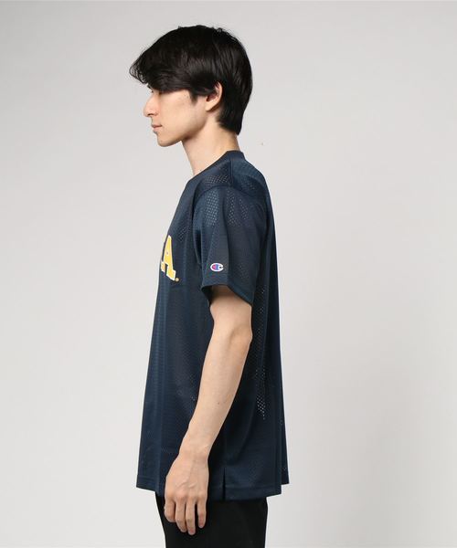 Champion(チャンピオン)の「【Champion/チャンピオン】メンズ UCLA プラクティスメッシュシャツ(Tシャツ/カットソー・メンズ・ネイビー/ブラック/ホワイト・MEDIUM/SMALL/X-LARGE/LARGE)」の4枚目の写真