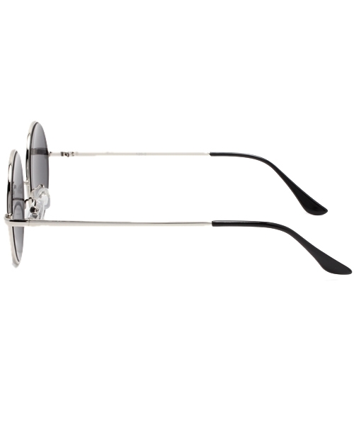 WEGO（ウィゴー）の「WEGO/メタルラウンドタイプサングラス（サングラス・メンズ・ブラック/ブラウン系その他/ブラック系その他・FREE）」の9枚目の写真