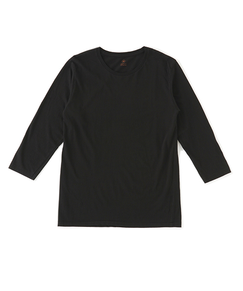 DAILY STANDARD by SANDINISTA（デイリースタンダードバイサンディニスタ）の「Cadet C/N 3-Q-S Tee / クルーネック七分袖丈Tシャツ（Tシャツ/カットソー・メンズ・ホワイト/ヘザーグレー/ネイビー/グレー/ブラック/チャコールグレー・LARGE/X-SMALL/X-LARGE/MEDIUM/SMALL）」の14枚目の写真