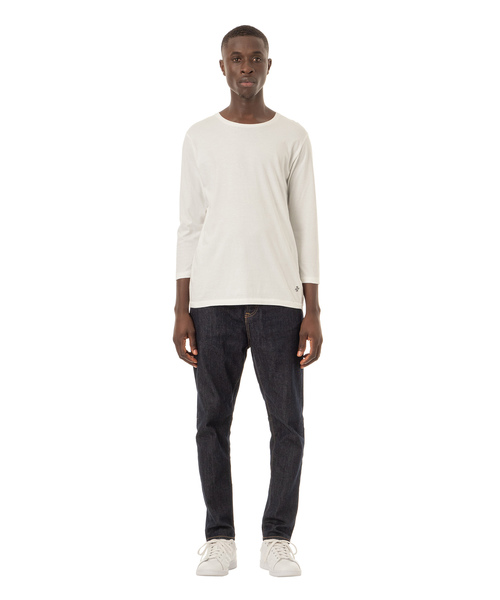 DAILY STANDARD by SANDINISTA（デイリースタンダードバイサンディニスタ）の「Cadet C/N 3-Q-S Tee / クルーネック七分袖丈Tシャツ（Tシャツ/カットソー・メンズ・ホワイト/ヘザーグレー/ネイビー/グレー/ブラック/チャコールグレー・LARGE/X-SMALL/X-LARGE/MEDIUM/SMALL）」の19枚目の写真