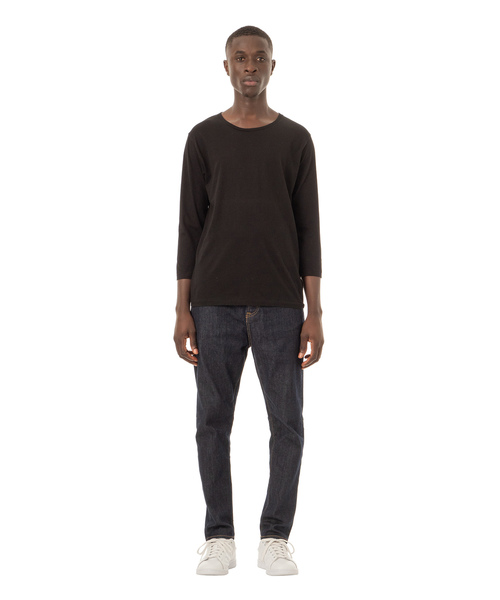 DAILY STANDARD by SANDINISTA（デイリースタンダードバイサンディニスタ）の「Cadet C/N 3-Q-S Tee / クルーネック七分袖丈Tシャツ（Tシャツ/カットソー・メンズ・ホワイト/ヘザーグレー/ネイビー/グレー/ブラック/チャコールグレー・LARGE/X-SMALL/X-LARGE/MEDIUM/SMALL）」の18枚目の写真