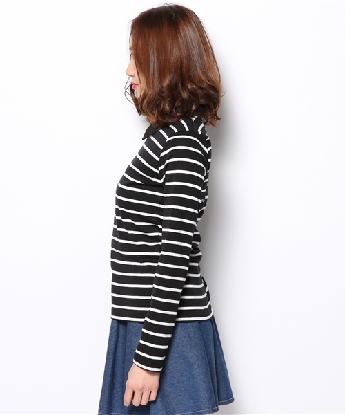 one after another NICE CLAUP（ワンアフターアナザーナイスクラップ）の「【ナイスクラップ】衿つきＴ（Tシャツ/カットソー・レディース・アイボリー/パープル/その他1/その他2/その他3・FREE）」の6枚目の写真