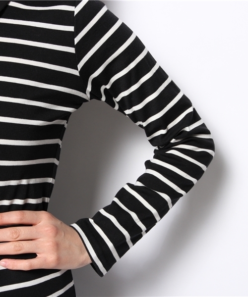 one after another NICE CLAUP（ワンアフターアナザーナイスクラップ）の「【ナイスクラップ】衿つきＴ（Tシャツ/カットソー・レディース・アイボリー/パープル/その他1/その他2/その他3・FREE）」の12枚目の写真