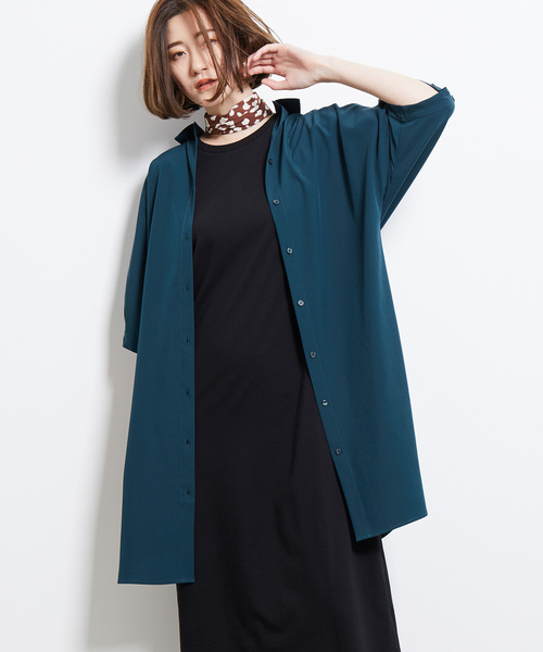 Rope Picnic ロペピクニック の 汗ジミ防止 バックタックシャツワンピース シャツワンピース Wear