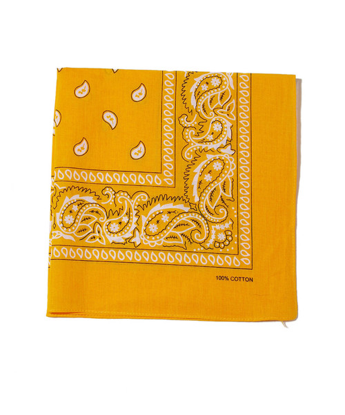 SPINNS(スピンズ)の「ペイズリー柄カラーバンダナ/フェス・アウトドア・通学・グランジコーデにも◎(バンダナ/スカーフ・メンズ・ホワイト/ブラック/パープル/ブラウン/グレー/レッド/ピンク/ゴールド/イエロー/オレンジ/ブルー/ピンク系その他/ダークグリーン/サックスブルー/ダークパープル・ONESIZE)」の15枚目の写真