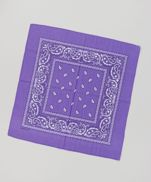 セール】ペイズリー柄カラーバンダナ/フェス・アウトドア・通学