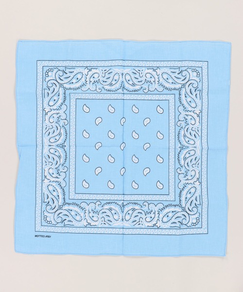 セール】ペイズリー柄カラーバンダナ/フェス・アウトドア・通学