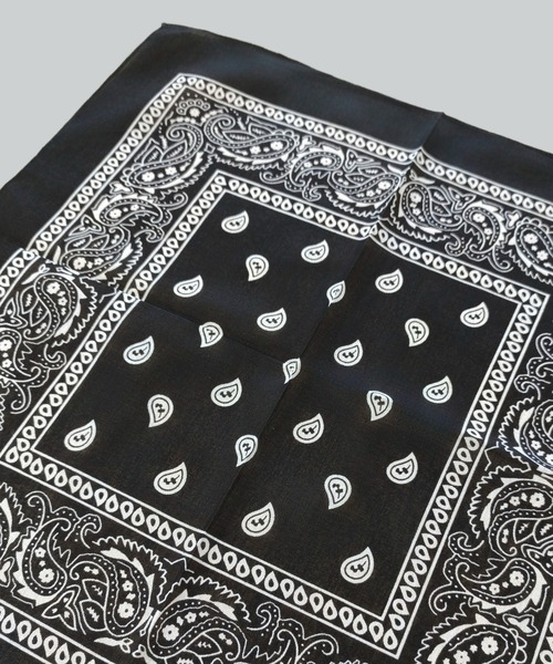 セール】ペイズリー柄カラーバンダナ/フェス・アウトドア・通学