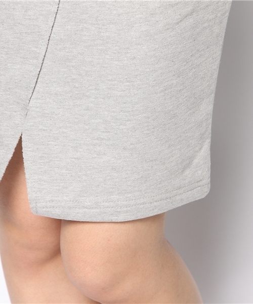 CIAOPANIC（チャオパニック）の「【Ciaopanic】裏毛ミドル丈タイトSK（スカート・レディース・ネイビー/ホワイト/チャコールグレー/グレー・FREE）」の5枚目の写真