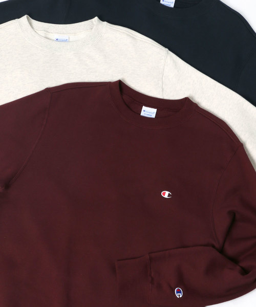 Champion（チャンピオン）の「Champion/チャンピオン ワンポイント クルーネック スウェット トレーナー（スウェット・メンズ・ホワイト/ブラック/ネイビー/グレー/オートミール/マルーン/ピンク/オリーブ/チャコール/モスグリーン/レンガ/マスタード・M/L/XL）」の11枚目の写真