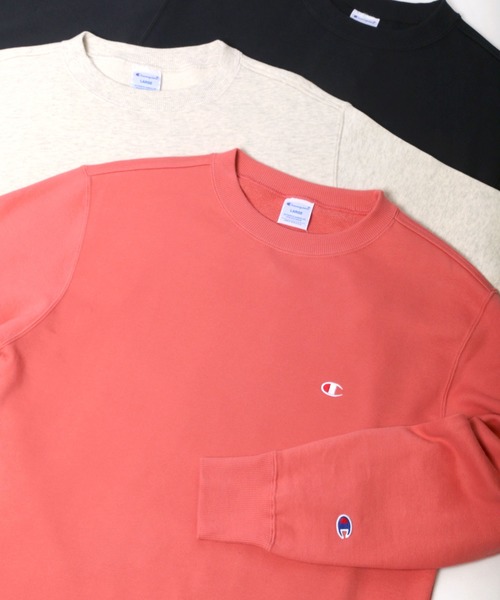 Champion（チャンピオン）の「Champion/チャンピオン ワンポイント クルーネック スウェット トレーナー（スウェット・メンズ・ホワイト/ブラック/ネイビー/グレー/オートミール/マルーン/ピンク/オリーブ/チャコール/モスグリーン/レンガ/マスタード・M/L/XL）」の10枚目の写真