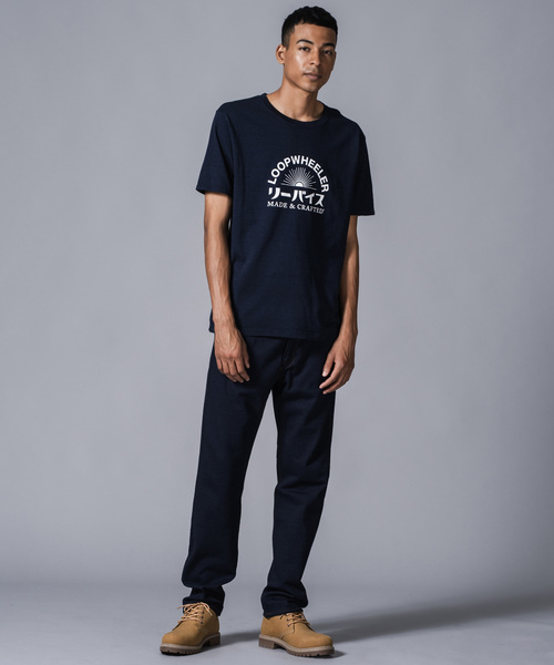 Levi's Made & Crafted(リーバイスメイドアンドクラフテッド)の「LEVI’S(R) MADE & CRAFTED(R) X LOOPWHEELER(R) CORE Tシャツ LOOPWHEELER(R) INDIGO(Tシャツ/カットソー・メンズ・ダークインディゴブルー・S/M/L/XL)」の9枚目の写真