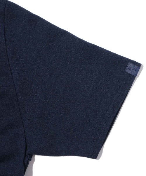 Levi's Made & Crafted(リーバイスメイドアンドクラフテッド)の「LEVI’S(R) MADE & CRAFTED(R) X LOOPWHEELER(R) CORE Tシャツ LOOPWHEELER(R) INDIGO(Tシャツ/カットソー・メンズ・ダークインディゴブルー・S/M/L/XL)」の6枚目の写真