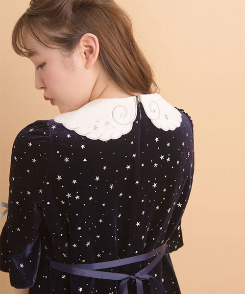 Secret Honey（シークレットハニー）の「星柄ベロアワンピース 