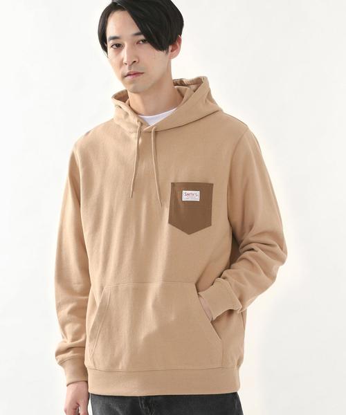 SMITH'S（スミス）の「【女性にもオススメ】SMITH'S別注ポケットスウェットパーカー20SS(一部WEB限定カラー)#（パーカー・メンズ・ブラック/その他1/ナチュラル/ベージュ/その他2/その他3・SMALL/X-LARGE/MEDIUM/LARGE）」の20枚目の写真